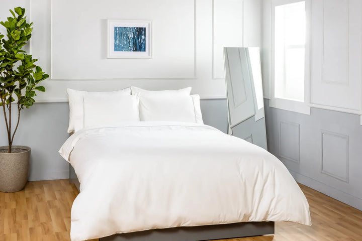 Classic Organic Percale Piped Oxford Pillowcase Set