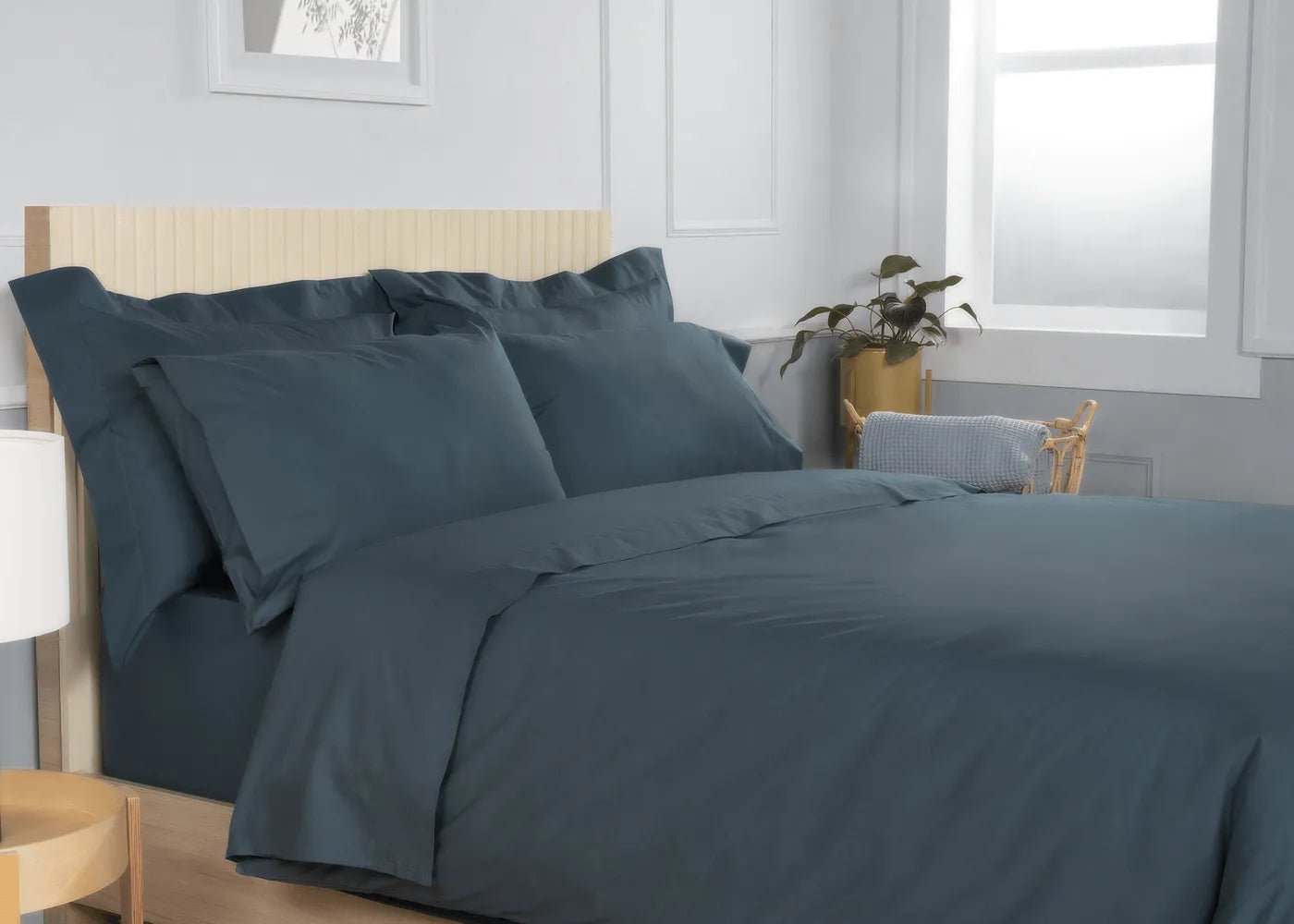 Nightfall Cotton Percale Flat Sheet