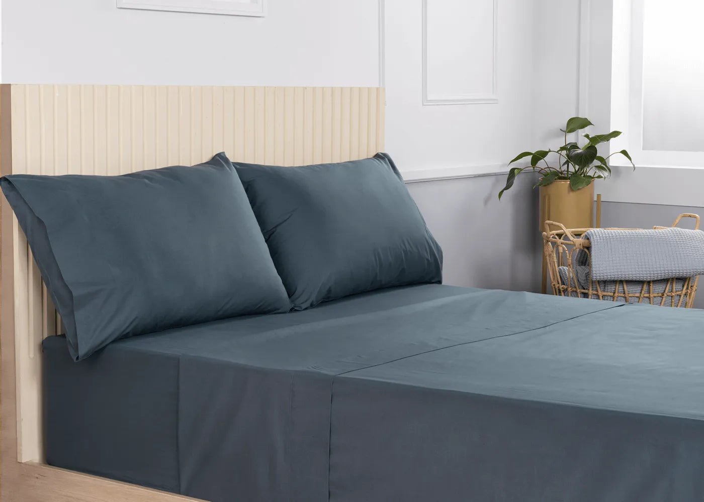 Nightfall Organic Percale Flat Sheet
