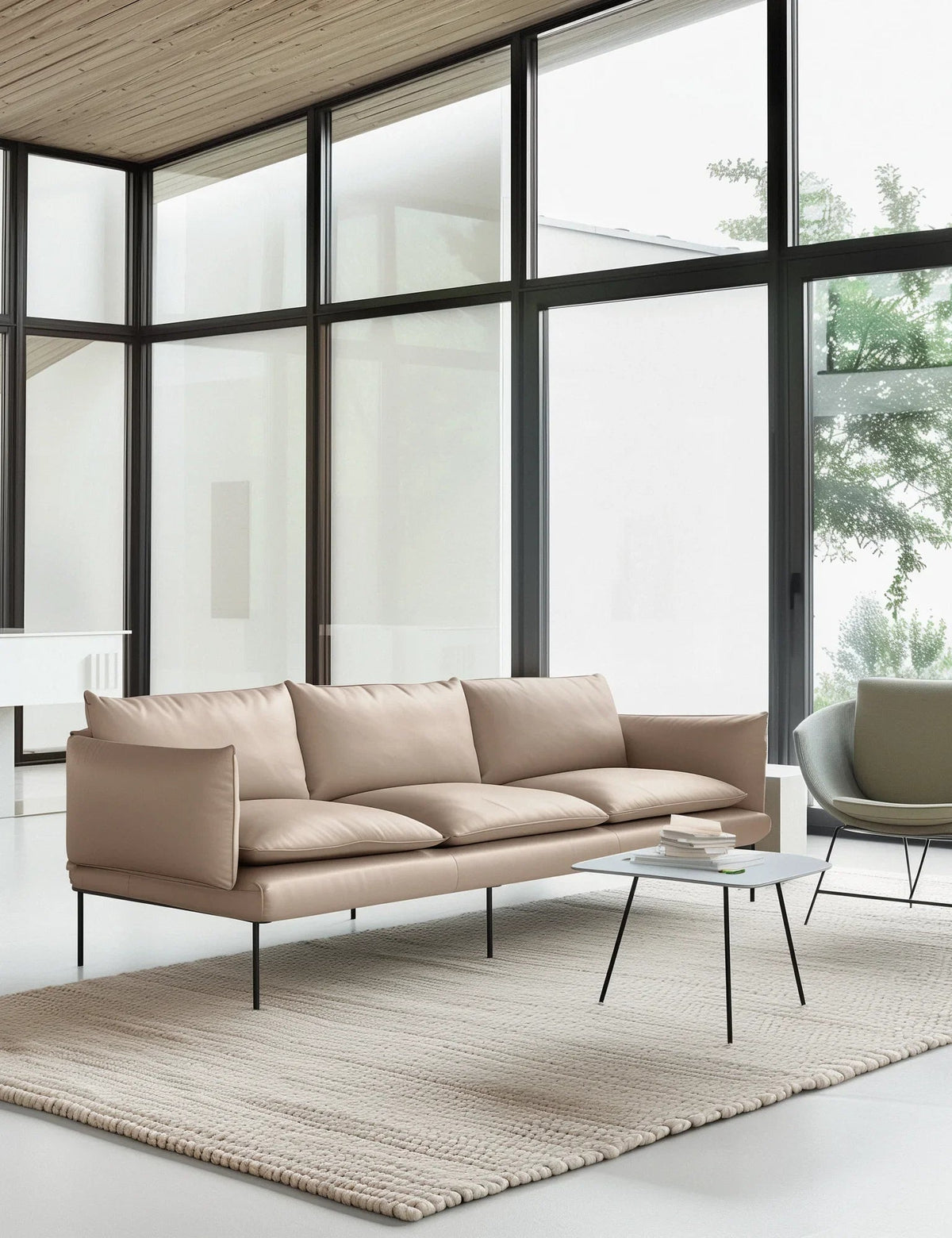 Contour Comfort Sofa Beige 2