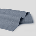 Dusty Blue European Linen Chambray Flat Sheet