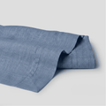 Dusty Blue European Linen Flat Sheet