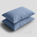 Dusty Blue European Linen Pillowcases
