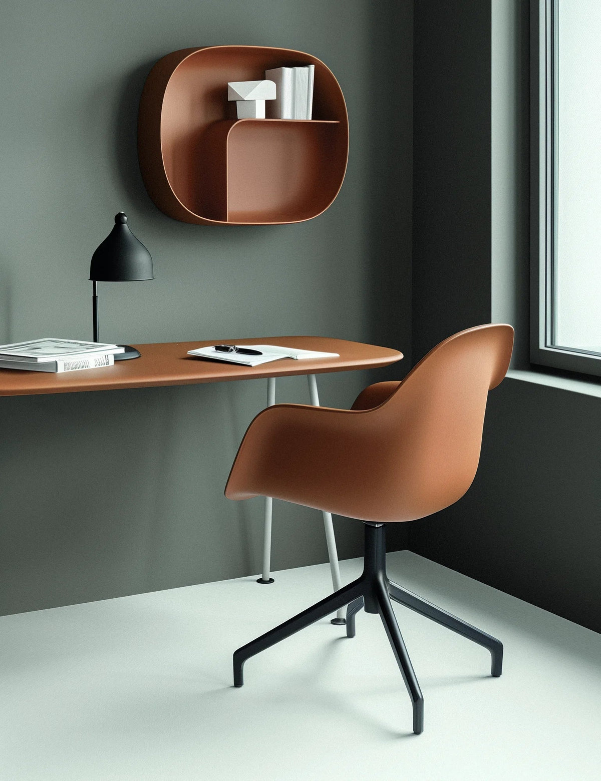 Flow Side Chair Brown 2
