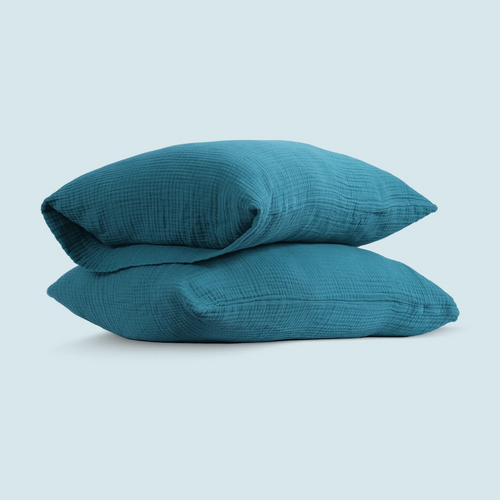 Green Lake Muslin Pillowcases