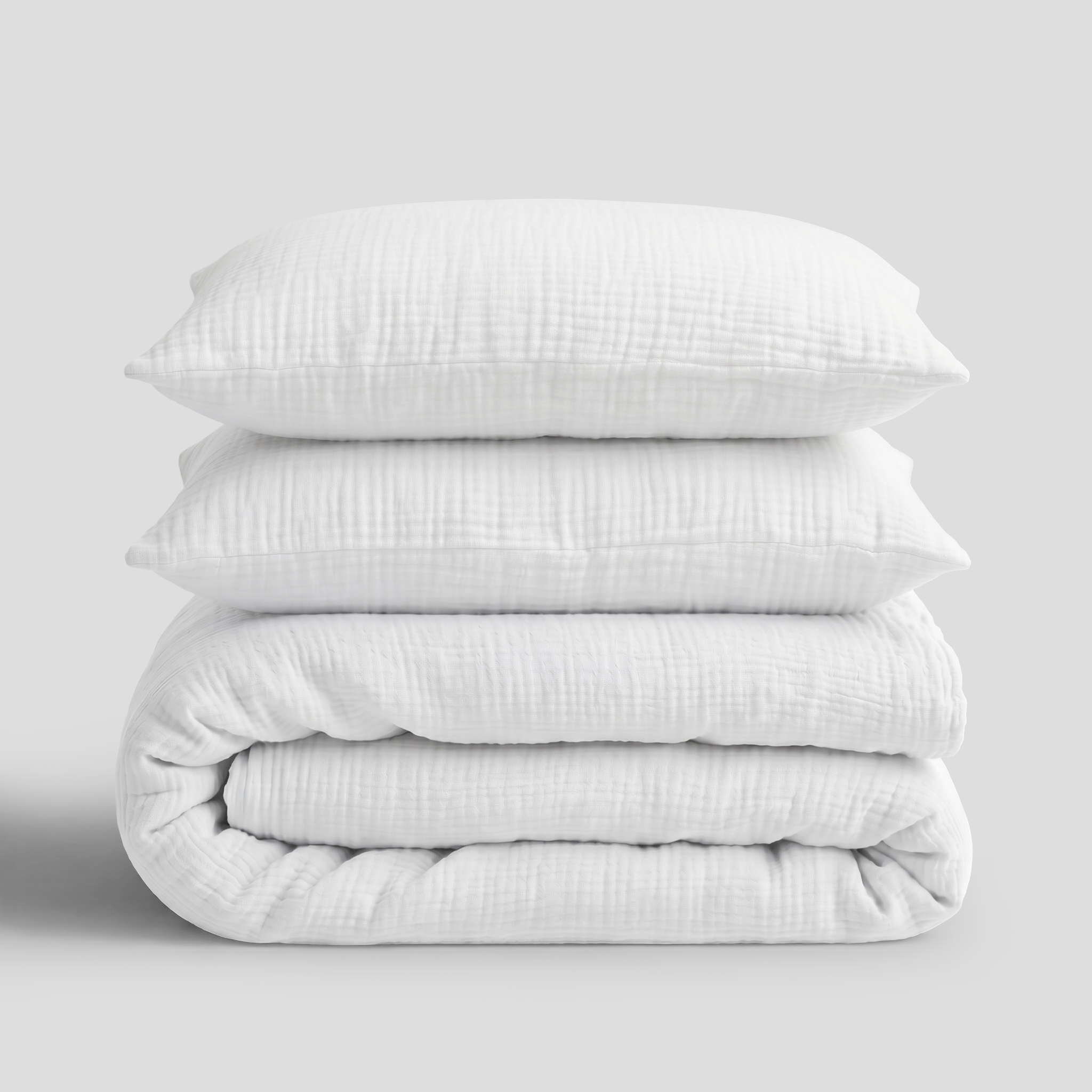 White Muslin Duvet Set