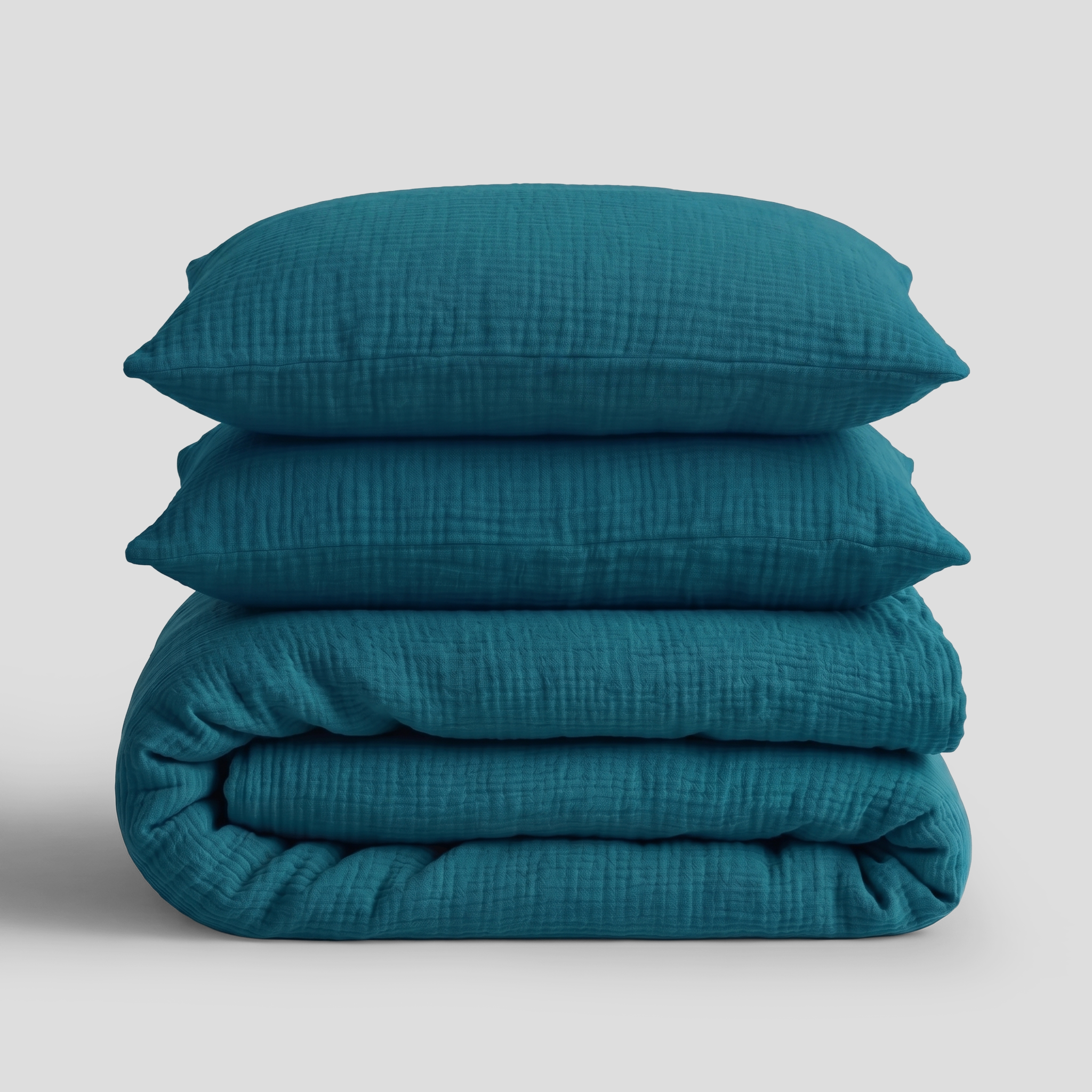 Green Lake Muslin Duvet Set