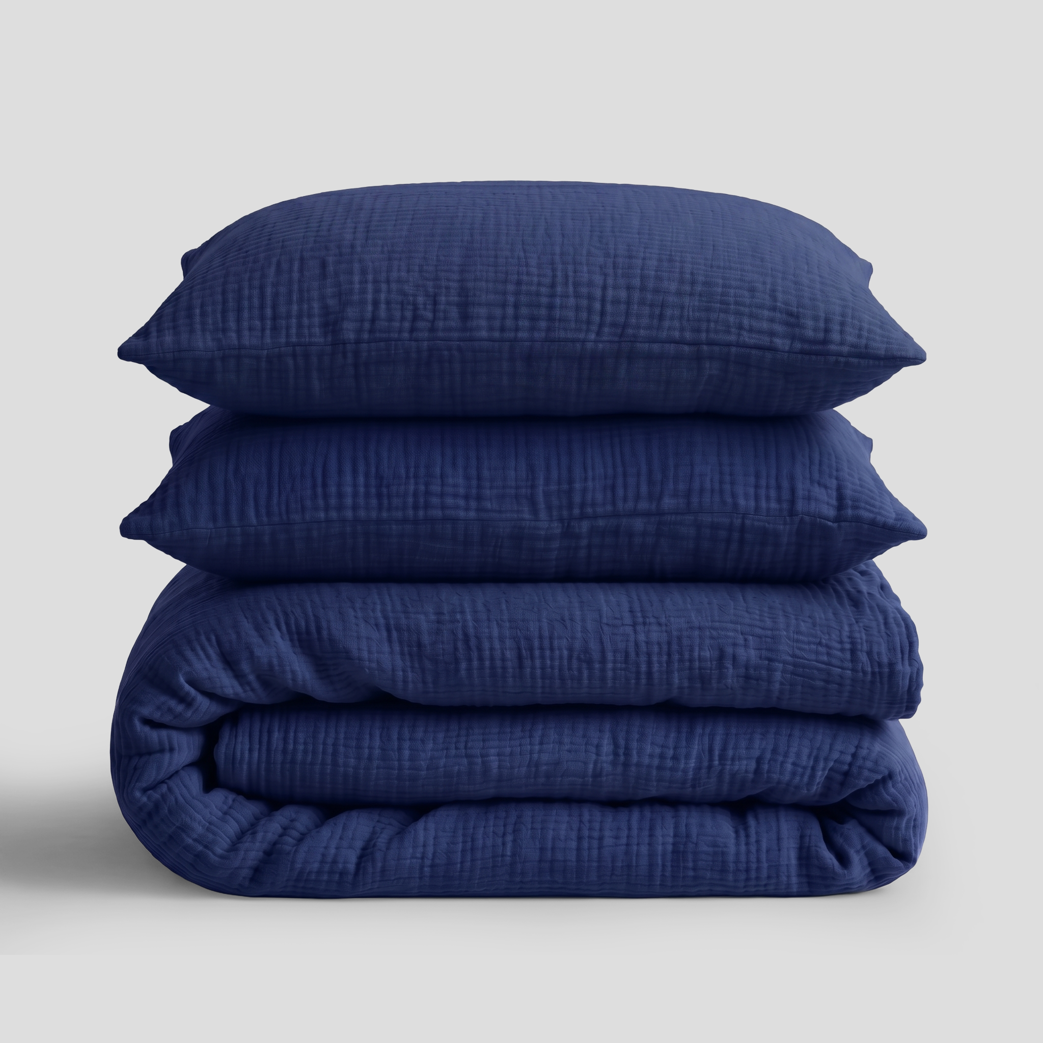 Astral Blue Muslin Cover Set