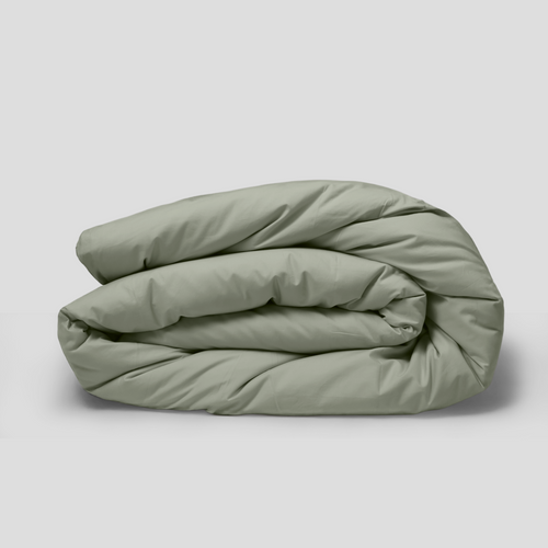 Sage Organic Cotton Percale Duvet Cover