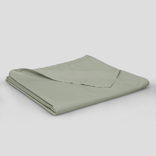 Sage Organic Cotton Percale Flat Sheet
