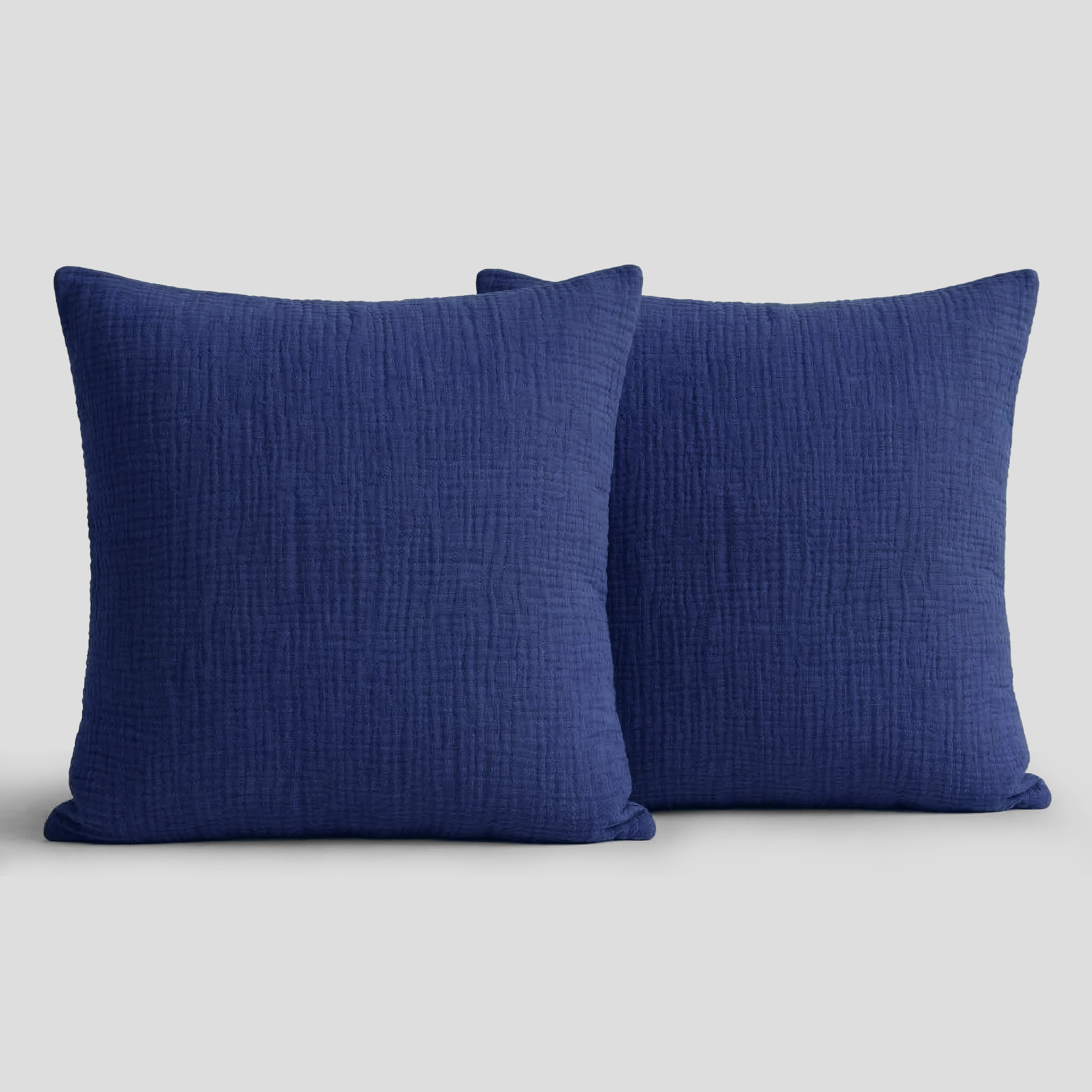 Astral Blue Muslin Square Pillowcases