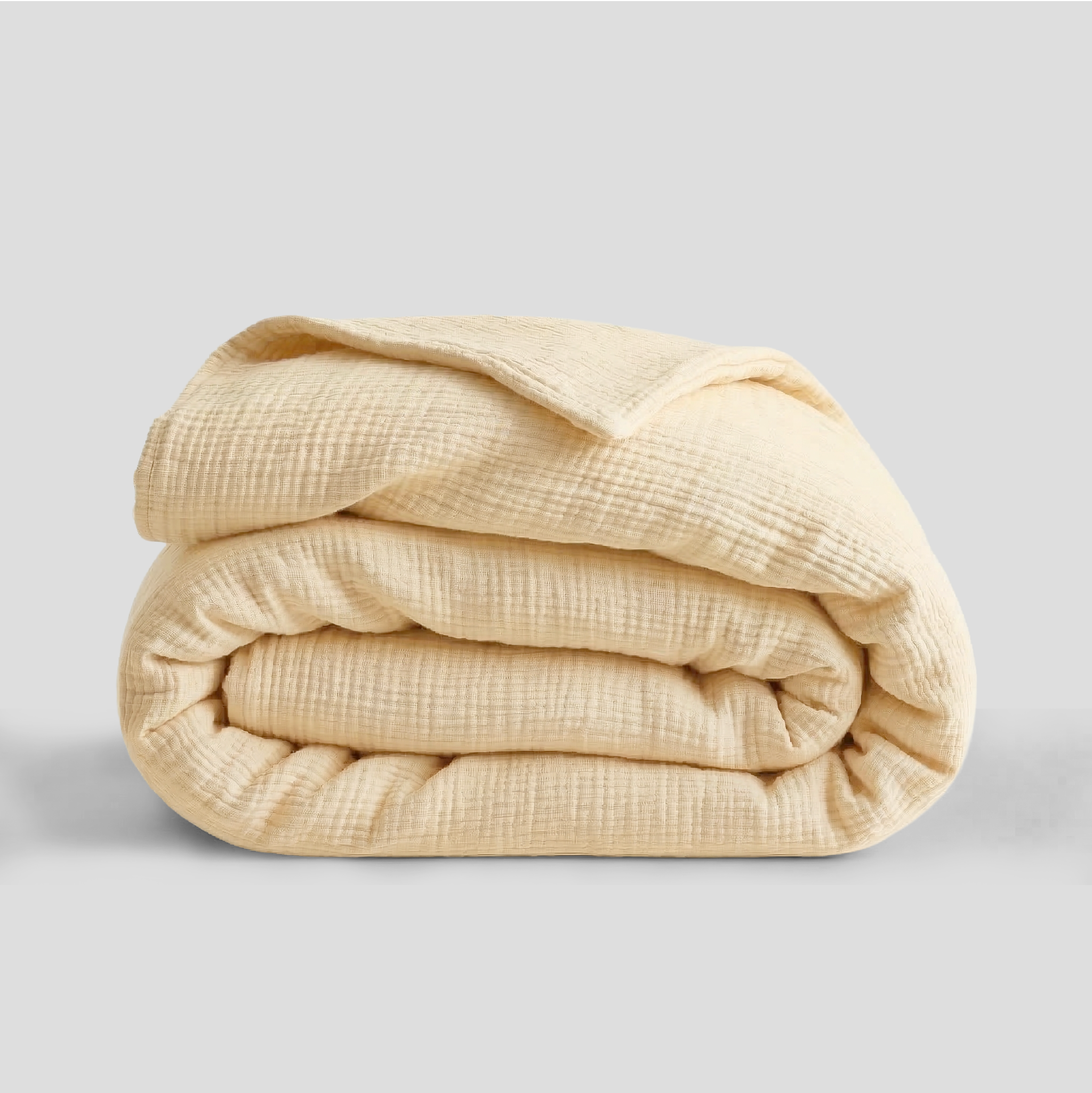 Butter Bean Muslin Duvet Cover