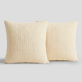 Butter Bean Muslin Square Pillowcases