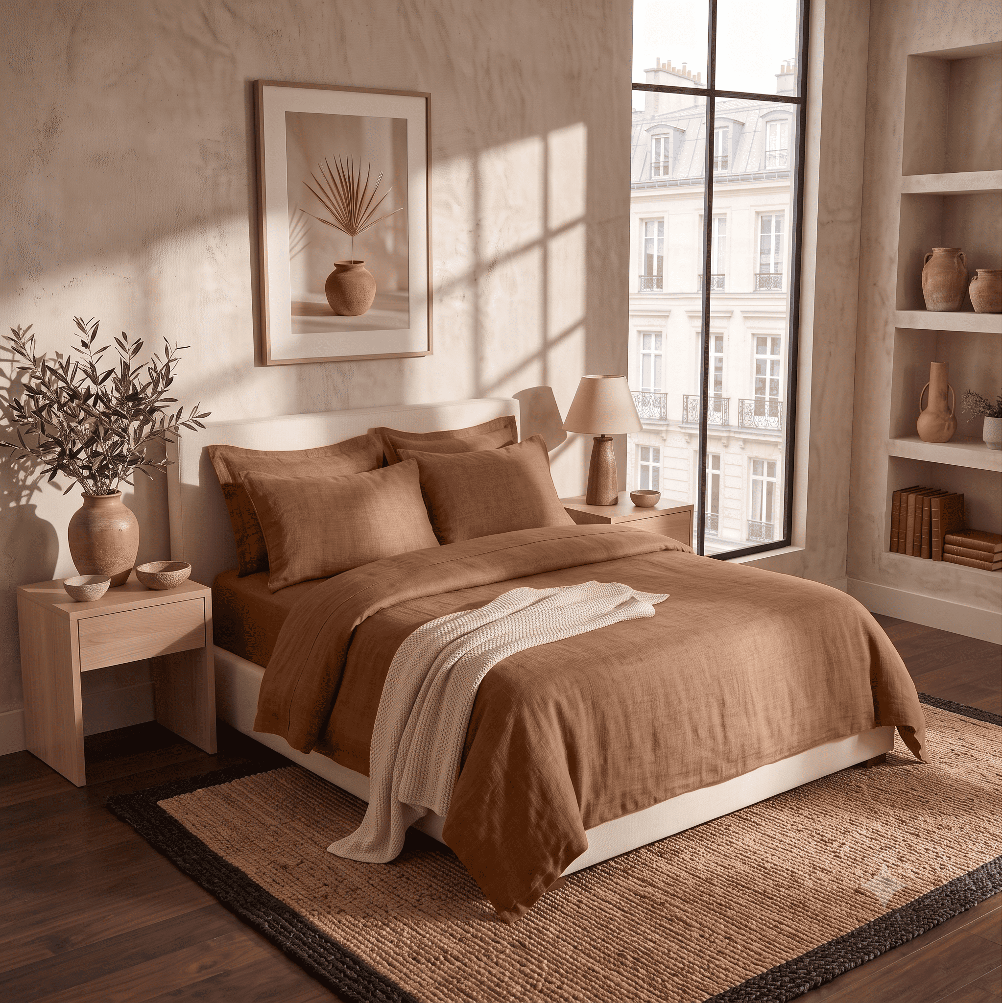 Hazel European Linen Chambray Fitted Sheet