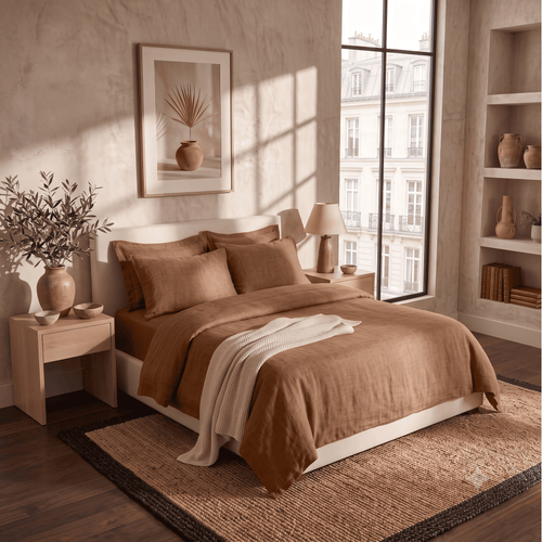 Hazel European Linen Chambray Oxford Pillowcases