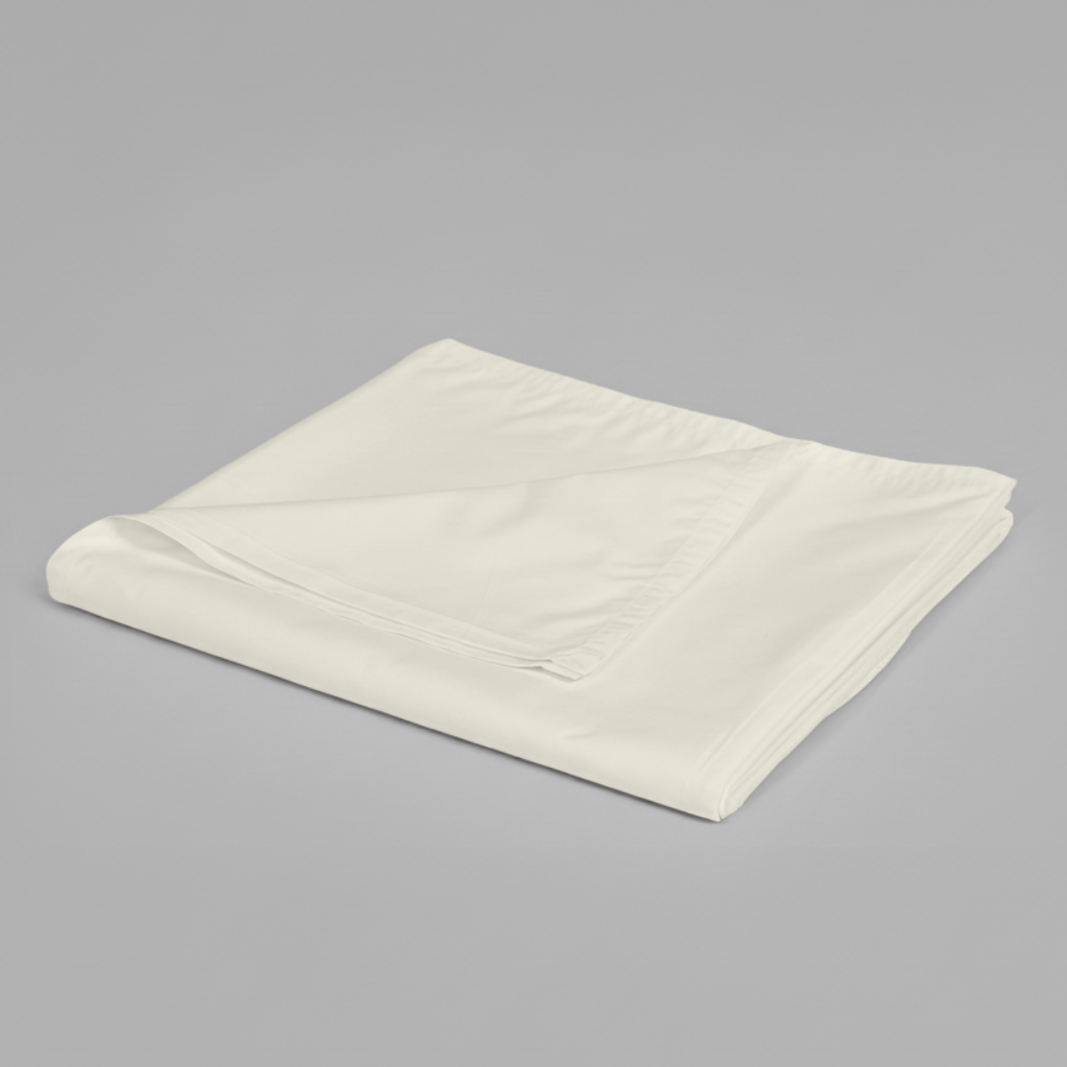 Ivory Organic Cotton Percale Flat Sheet