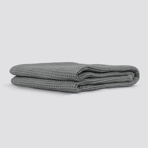 Light Grey Waffle Blanket