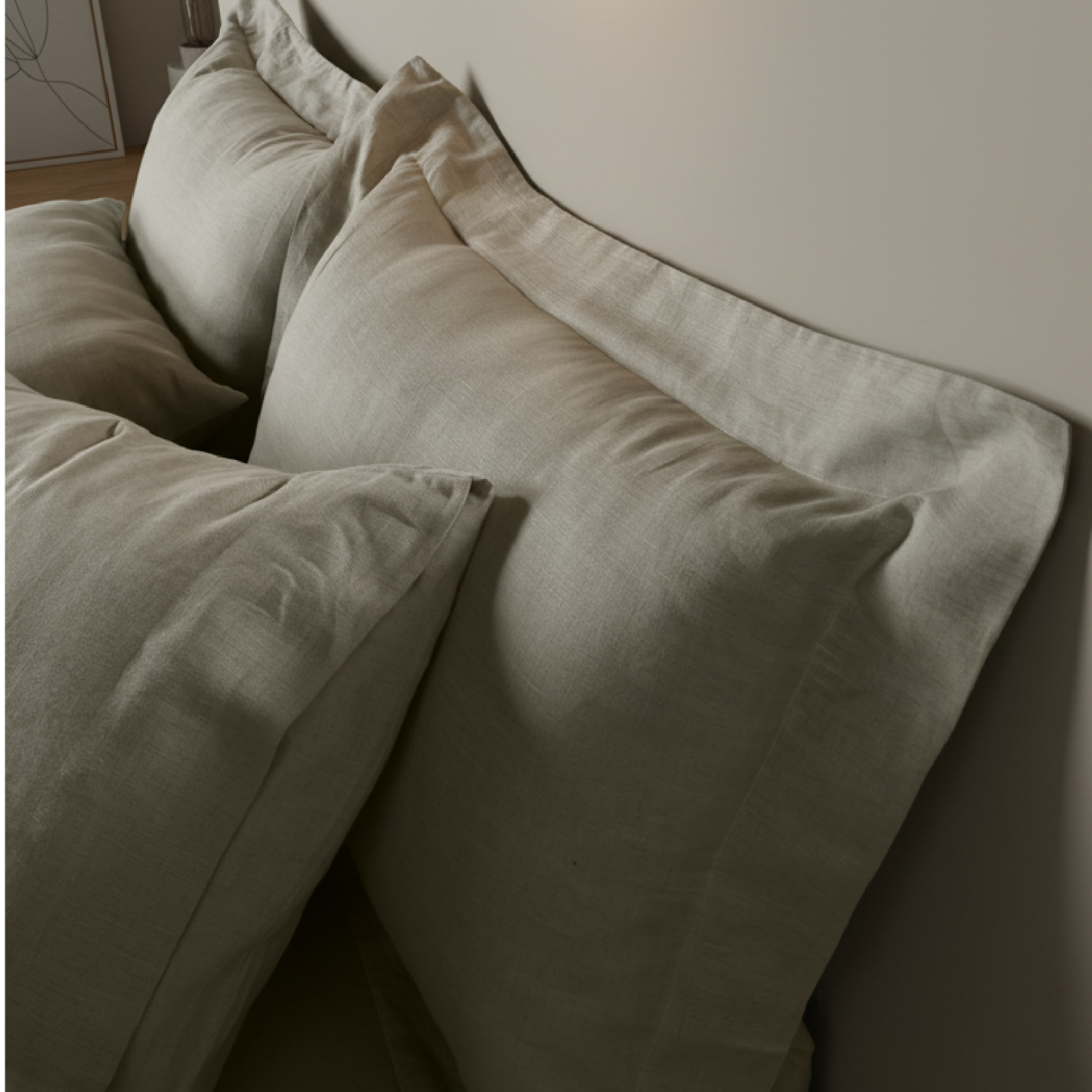 Natural Linen Chambray Pillowcases