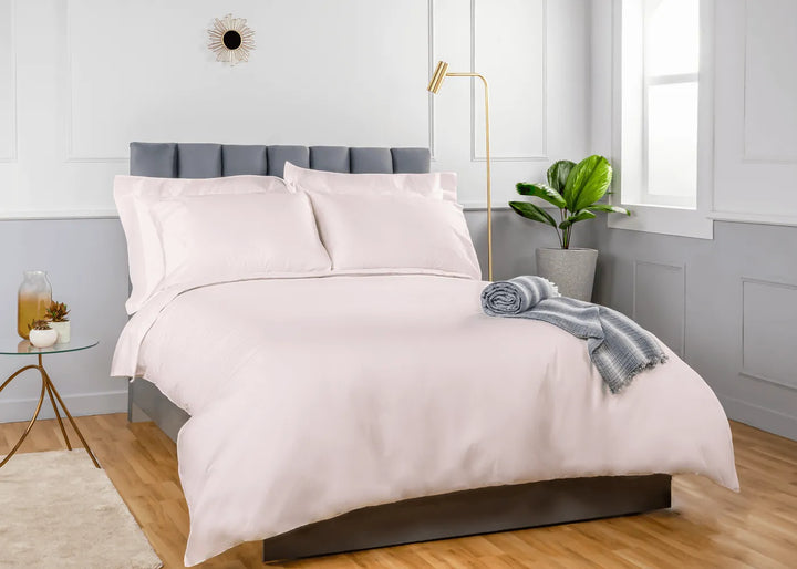 Luxury Organic Sateen Duvet Cover Soft blush