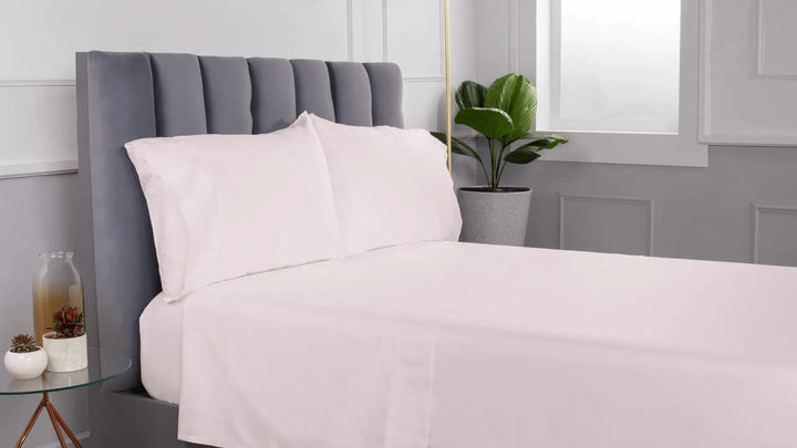 Luxury Organic Sateen Pillowcase Set Soft Blush