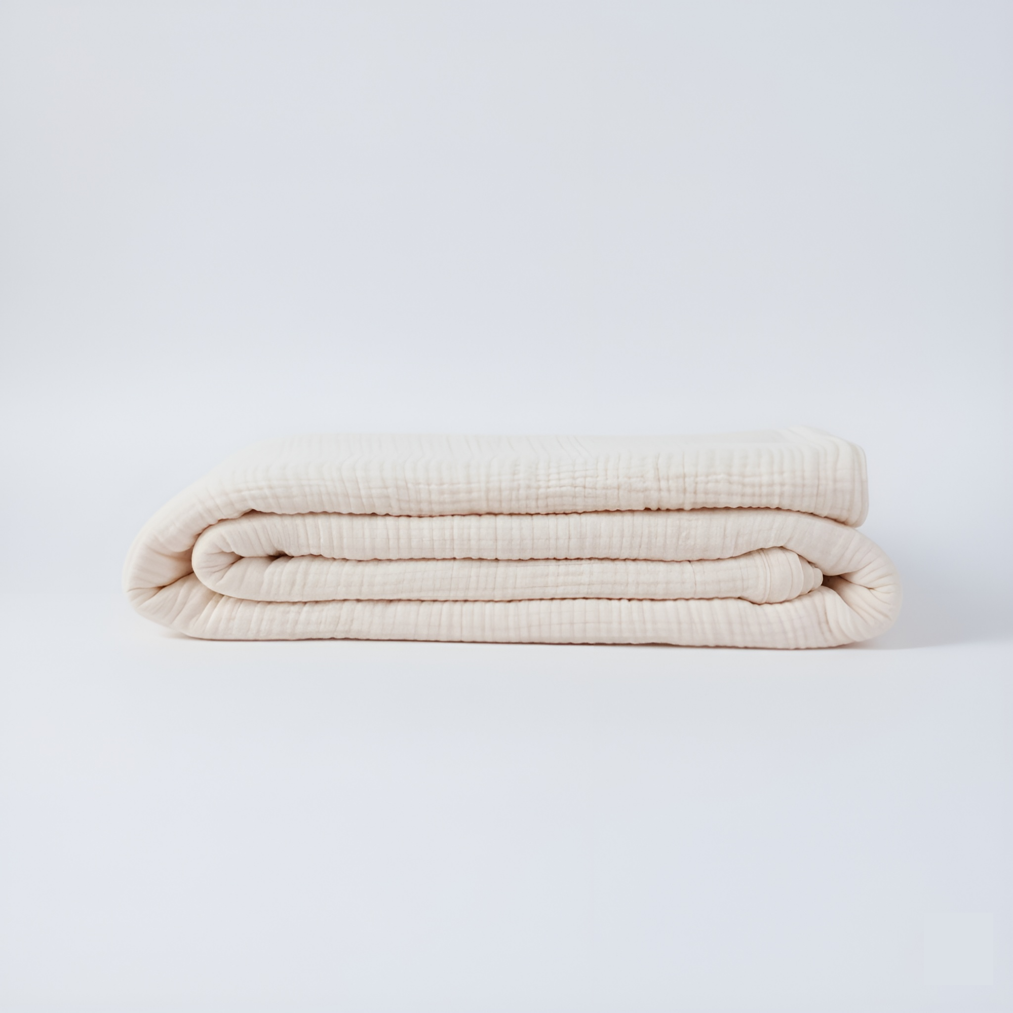 Butter Bean Muslin Duvet Cover