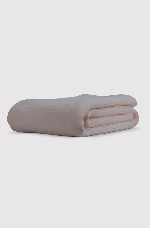 Butter Bean Muslin Duvet Cover
