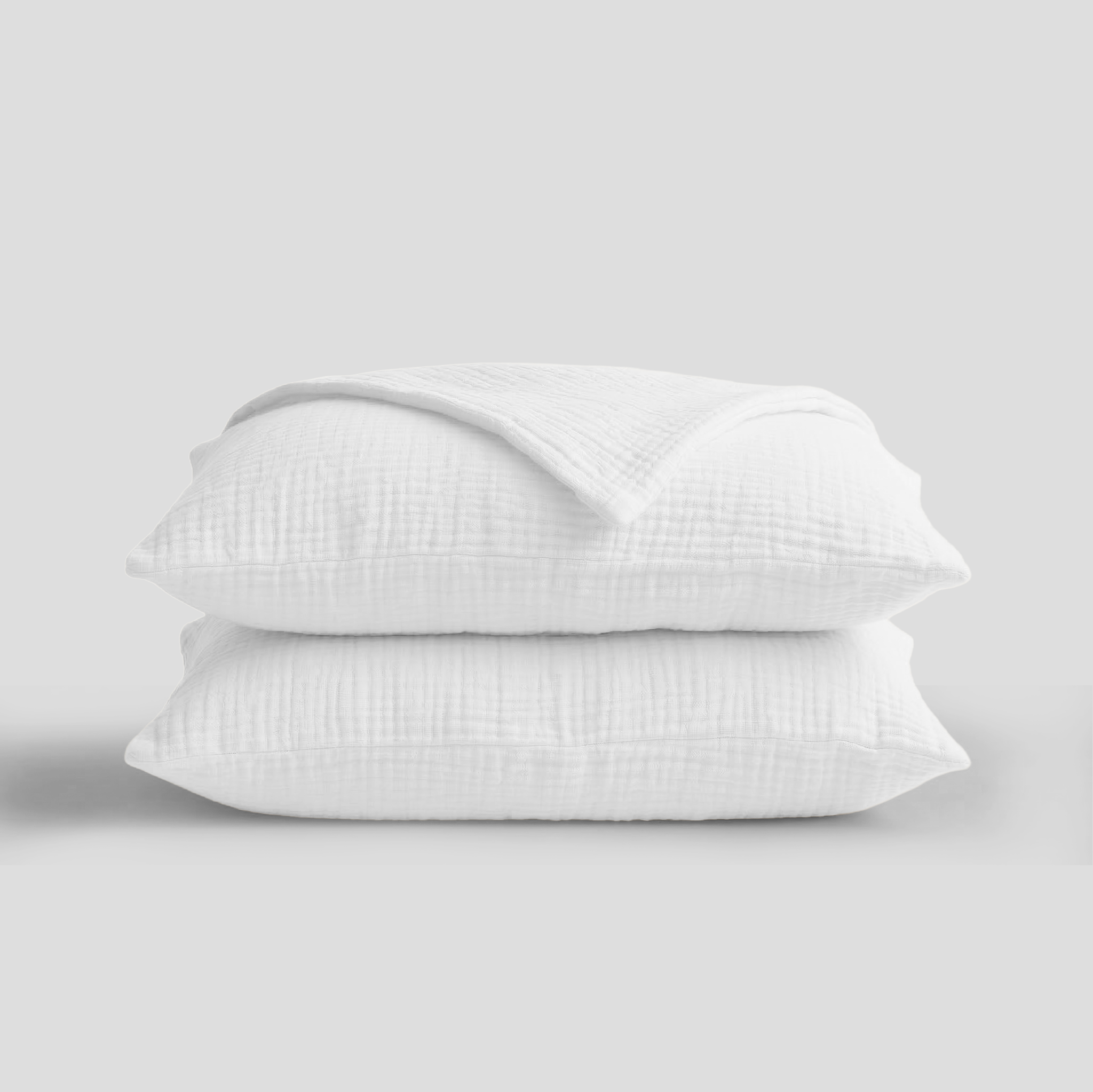 White Muslin Pillowcases