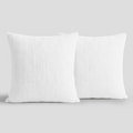 White Muslin Square Pillowcases