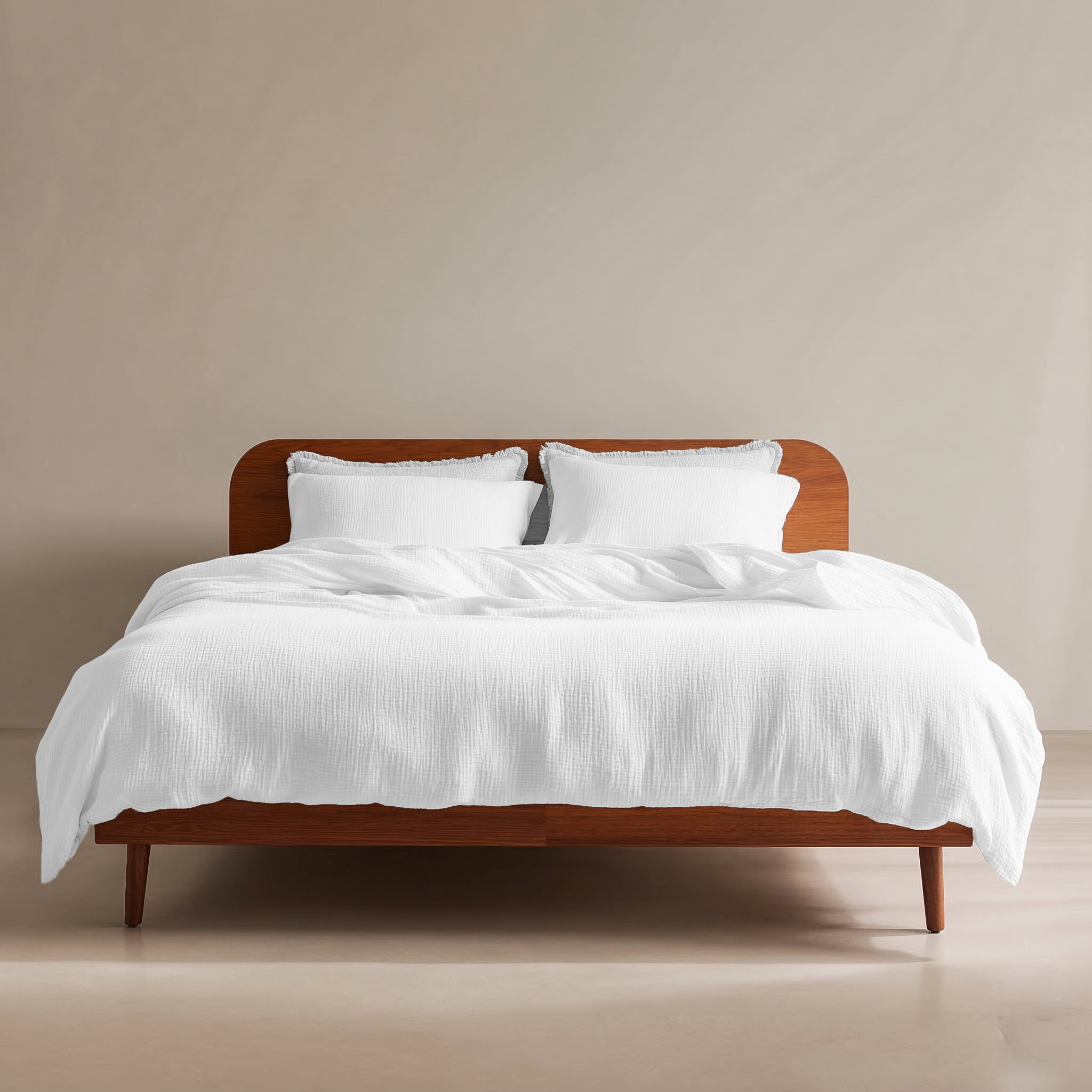 White Muslin Duvet Set
