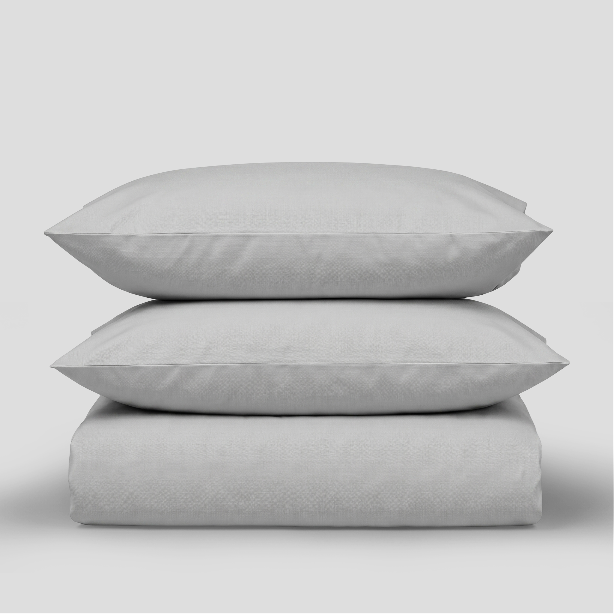 Light Grey Organic Cotton Percale Cover Set