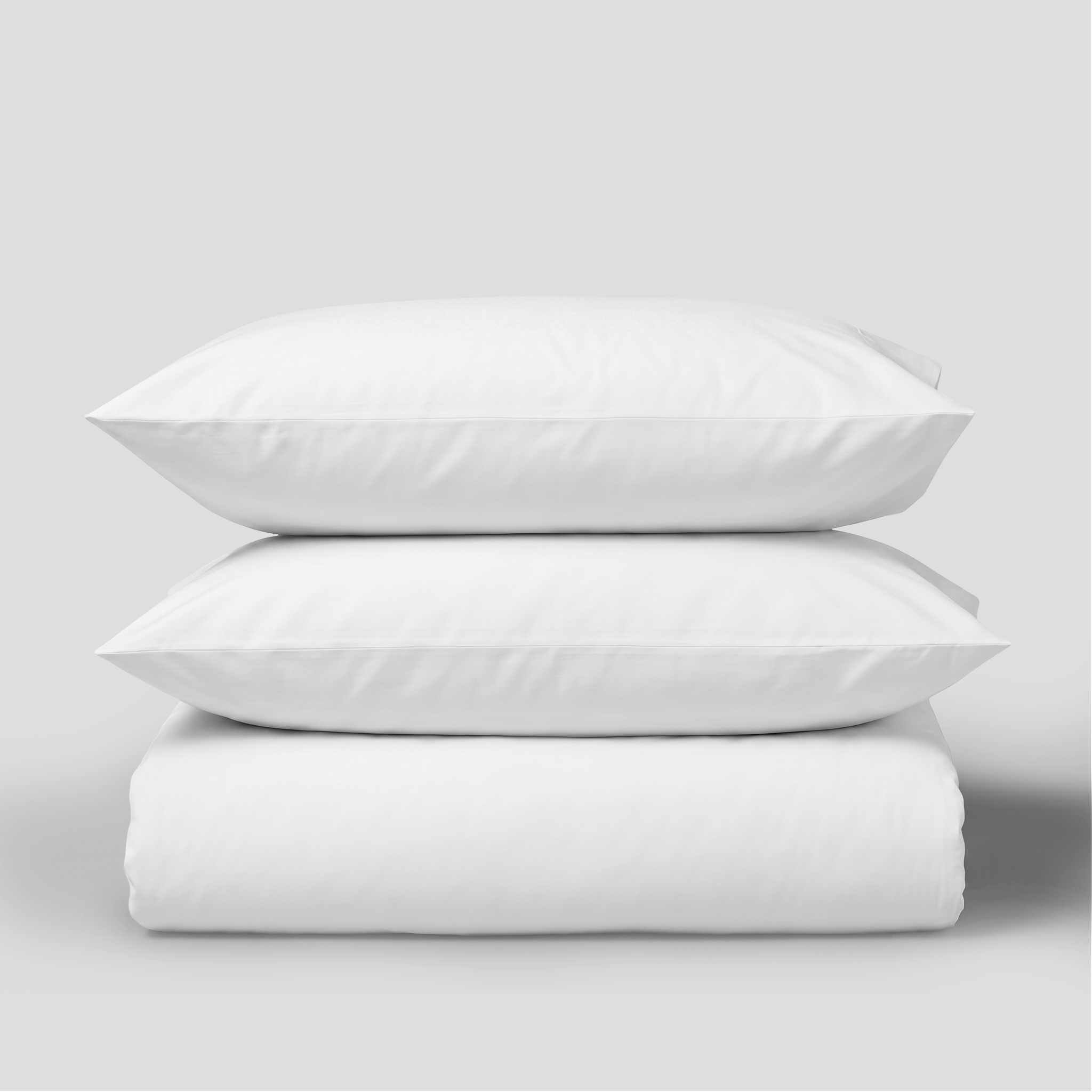 White Organic Cotton Percale Cover Set