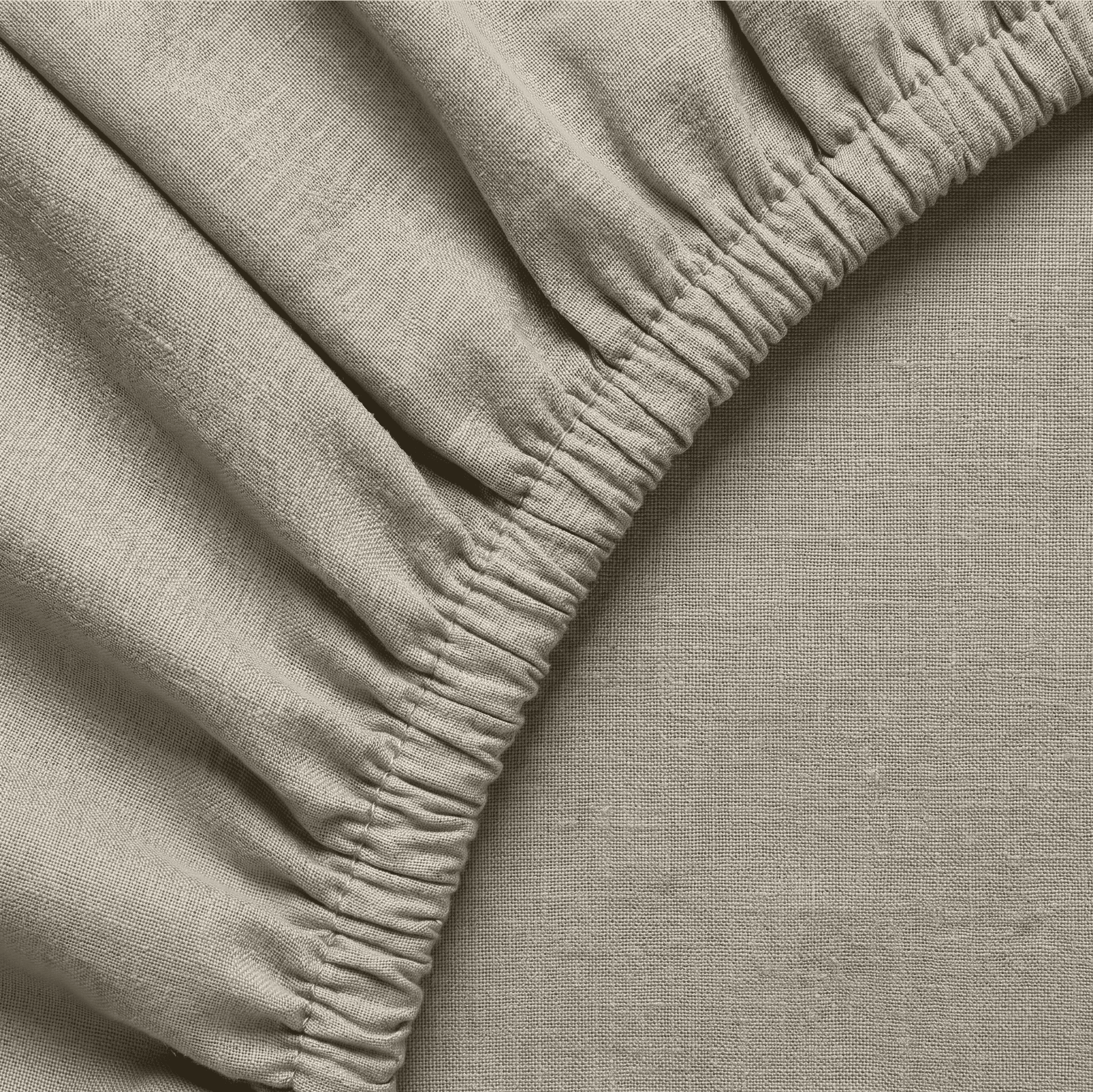 Natural European Linen Chambray Fitted Sheet