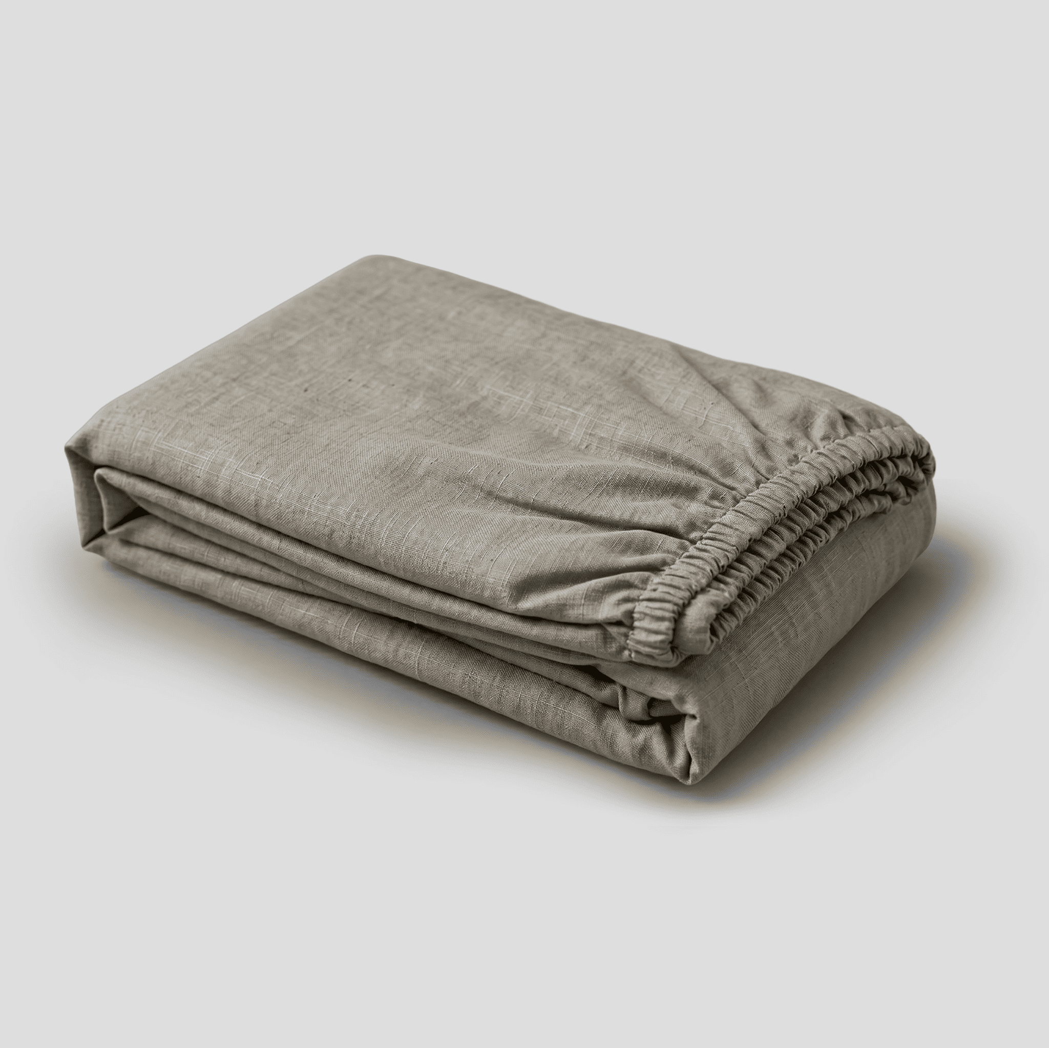 Natural European Linen Chambray Fitted Sheet