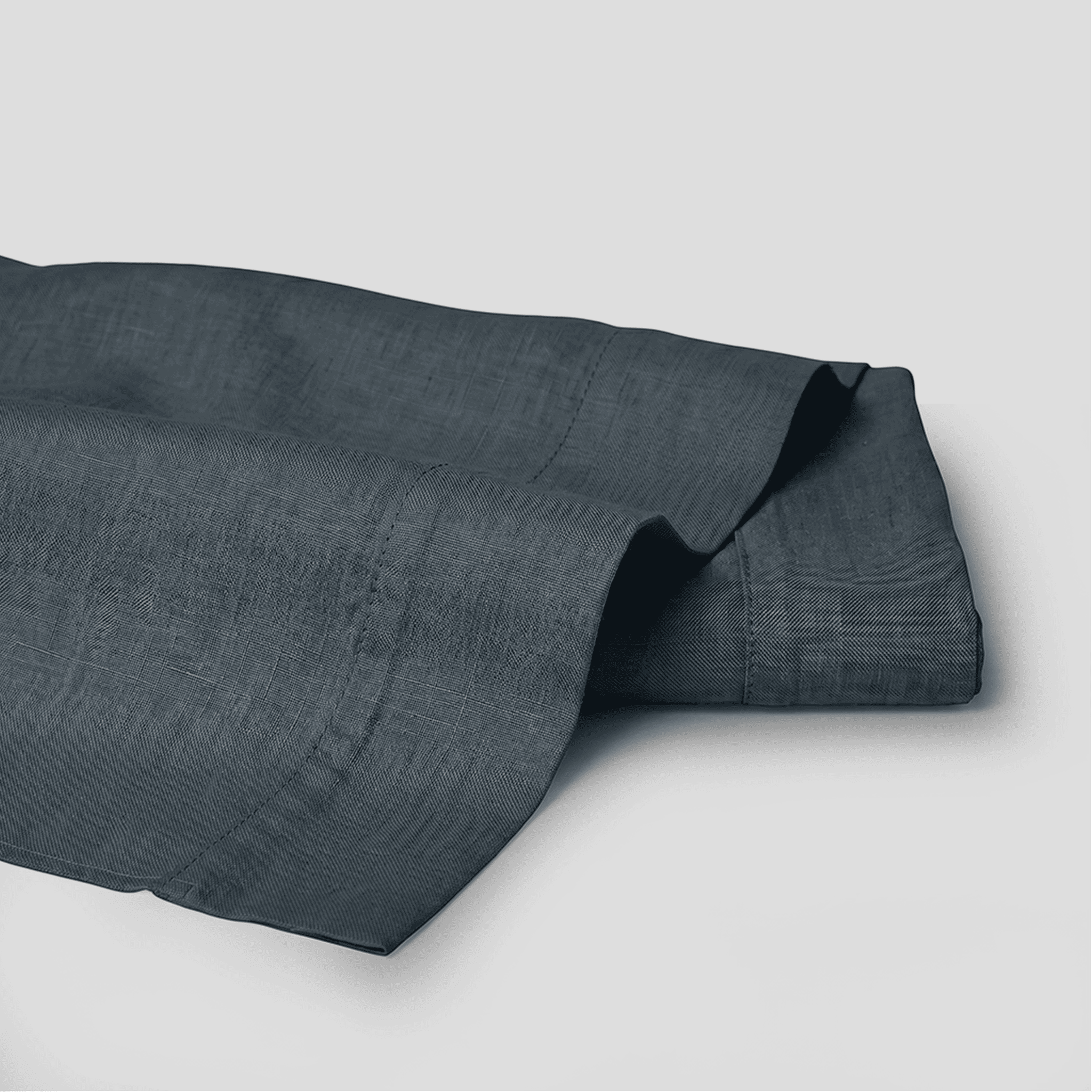 Nightfall European Linen Chambray Flat Sheet