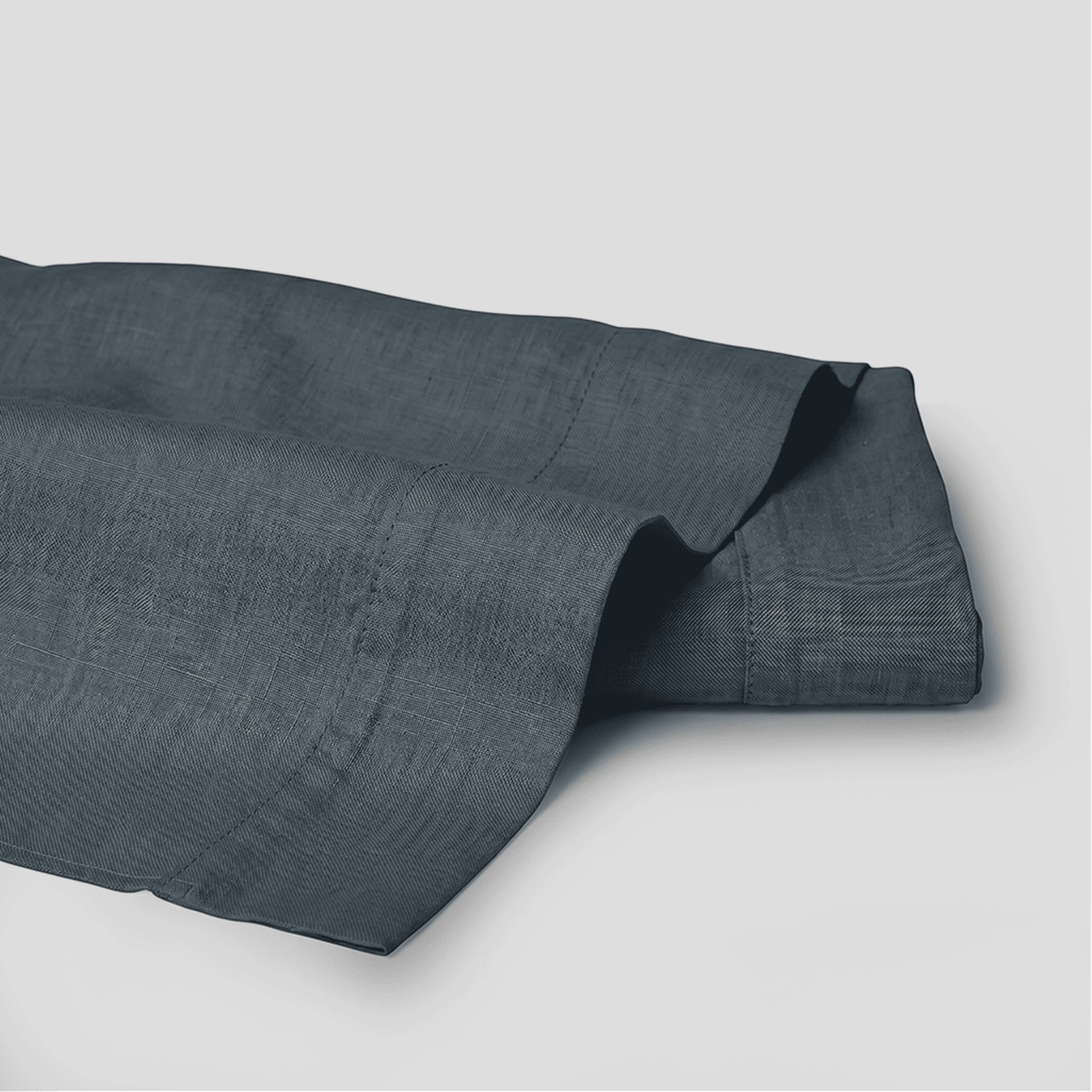 Nightfall European Linen Chambray Flat Sheet