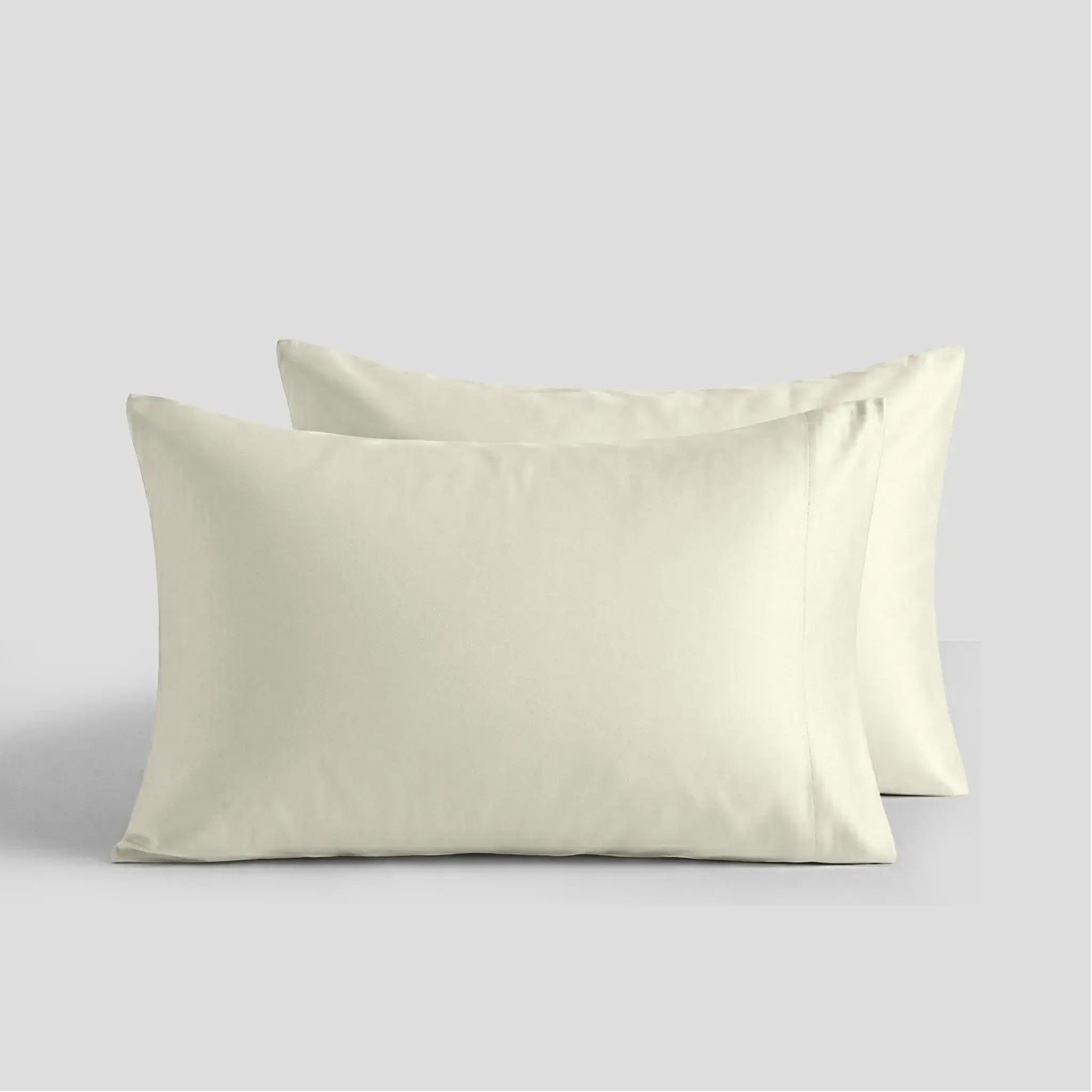 Ivory Organic Cotton Percale Pillowcases