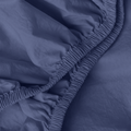 Astral Blue Organic Cotton Percale Extra Deep Fitted Sheet