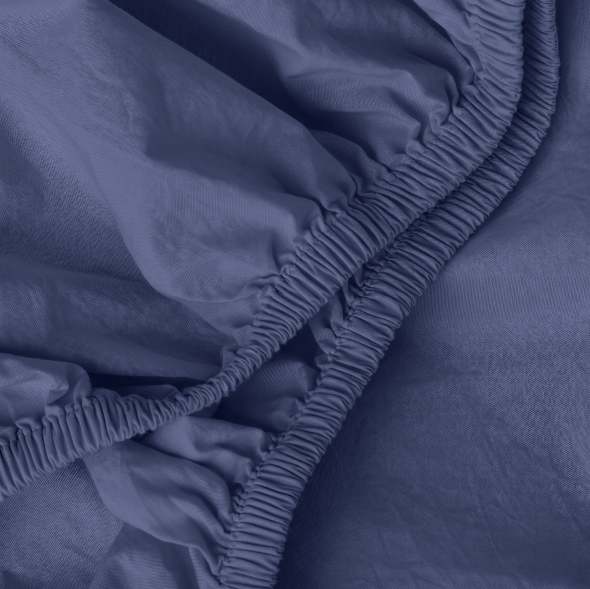 Astral Blue Organic Cotton Percale Extra Deep Fitted Sheet