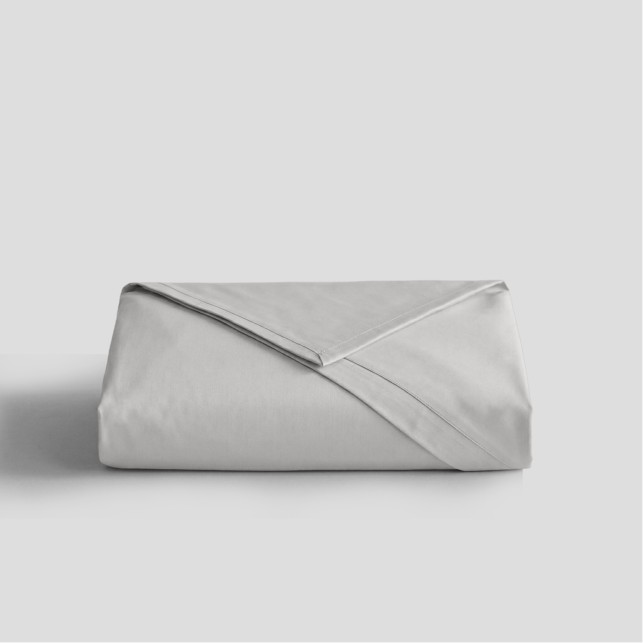 Light Grey Organic Cotton Percale Flat Sheet