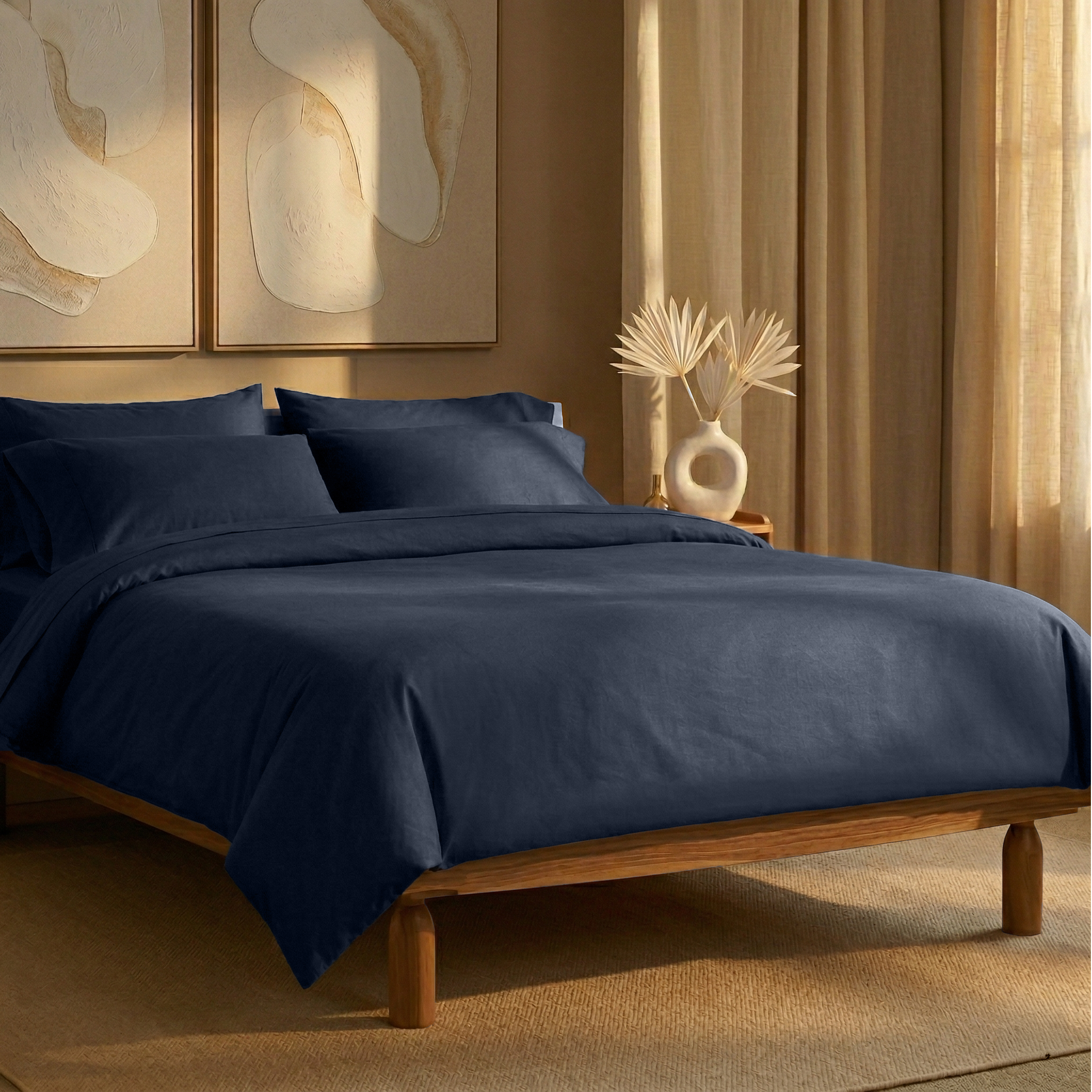 Nightfall Organic Cotton Percale Extra Deep Fitted Sheet