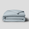 White Piped Percale Duvet Cover