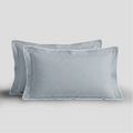 White Piped Percale Oxford Pillowcases