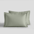 Sage Organic Cotton Percale Oxford Pillowcases