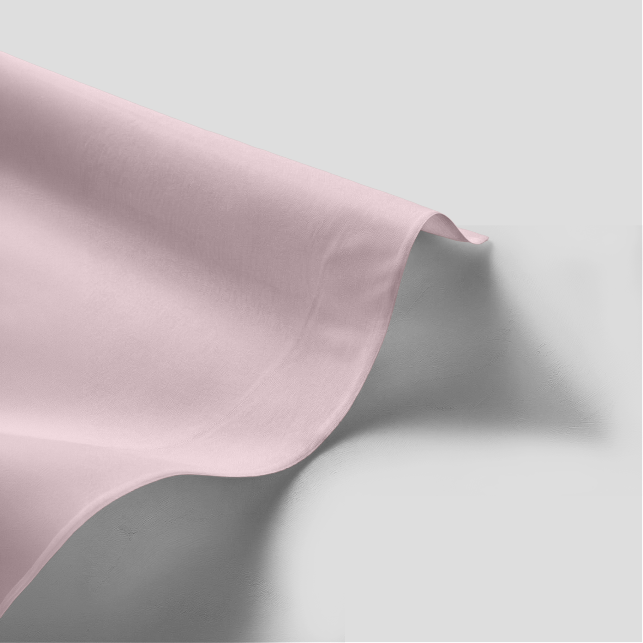 Soft Blush Organic Cotton Percale Flat Sheet