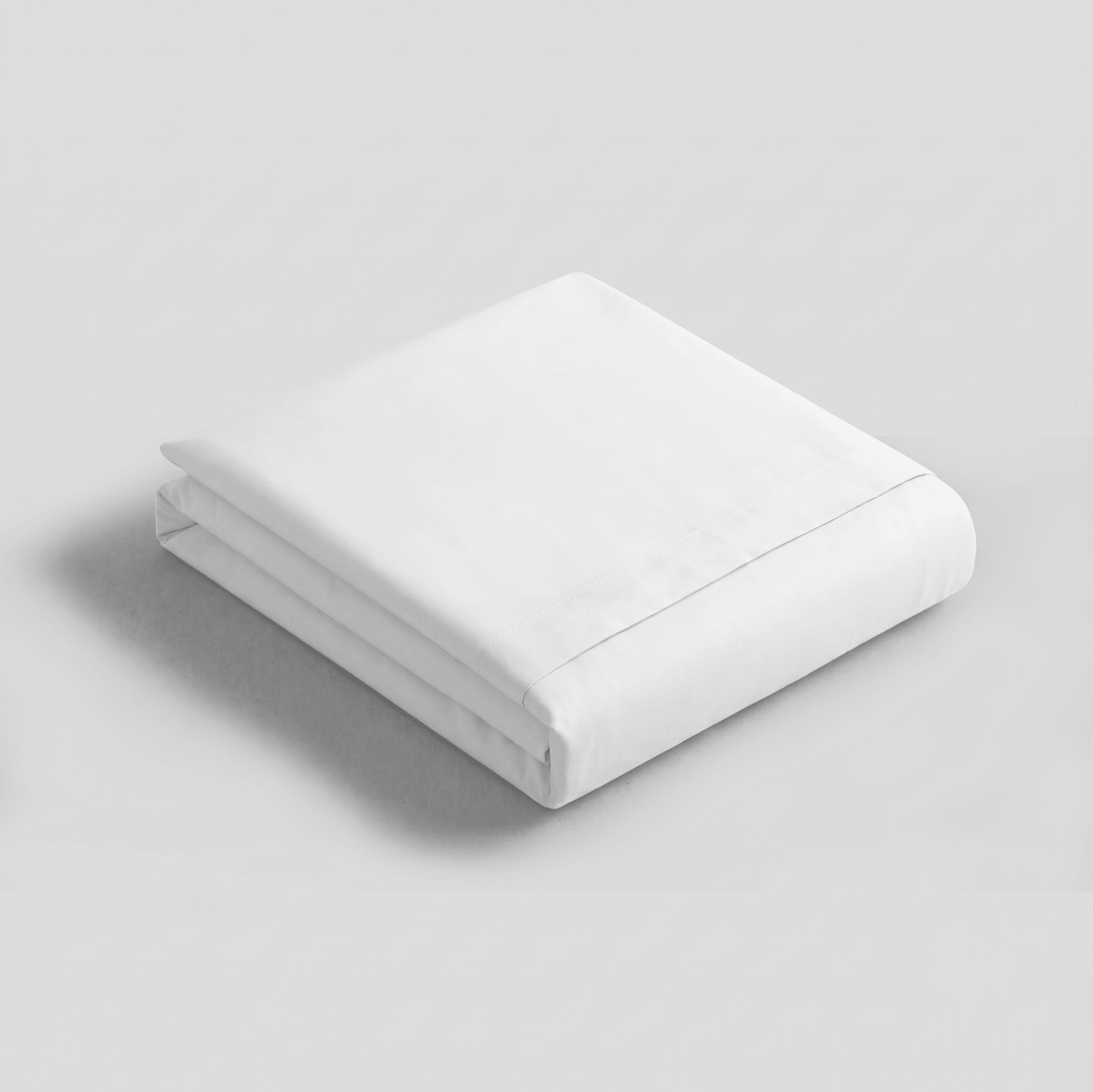 White Organic Cotton Percale Duvet Cover