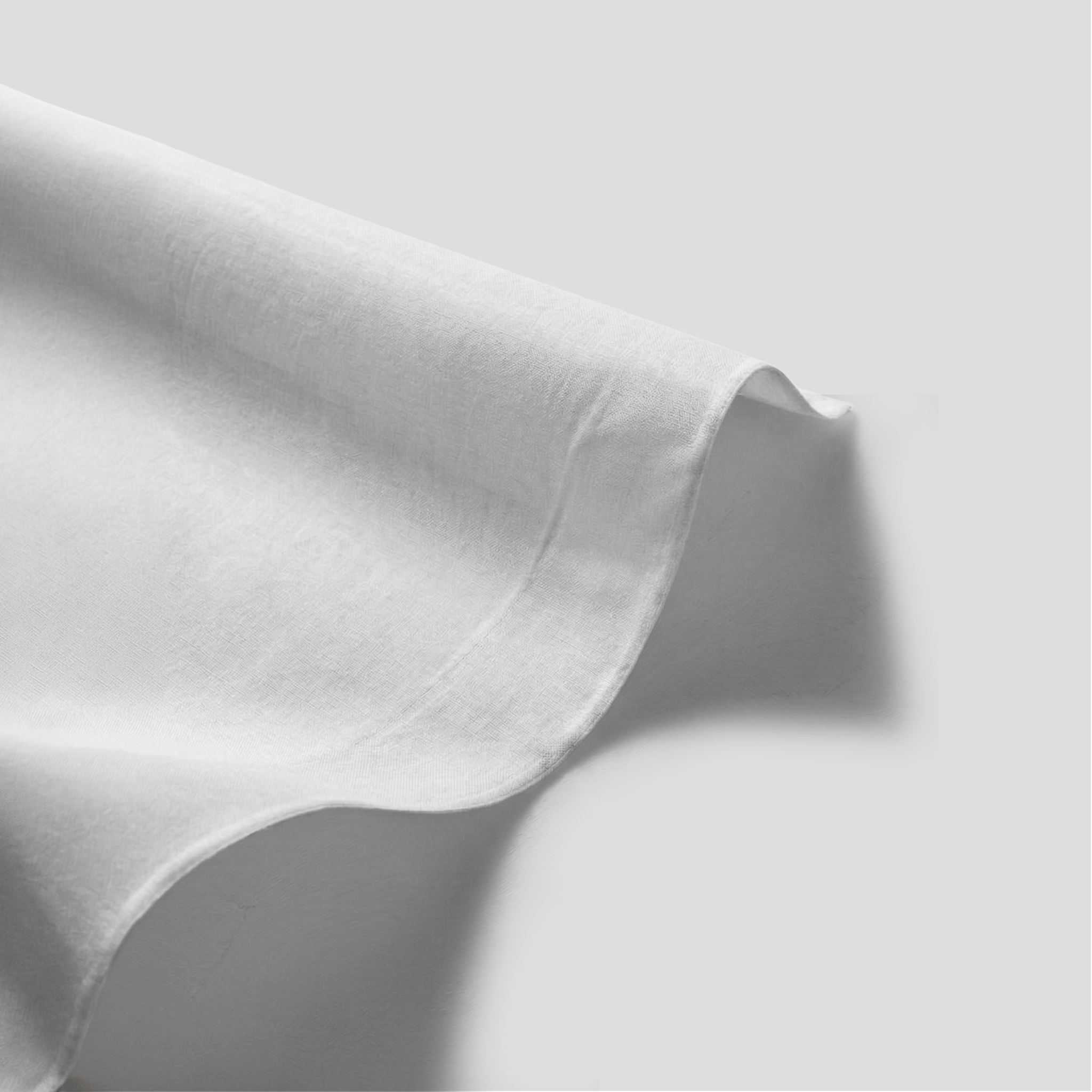 White Organic Cotton Percale Flat Sheet