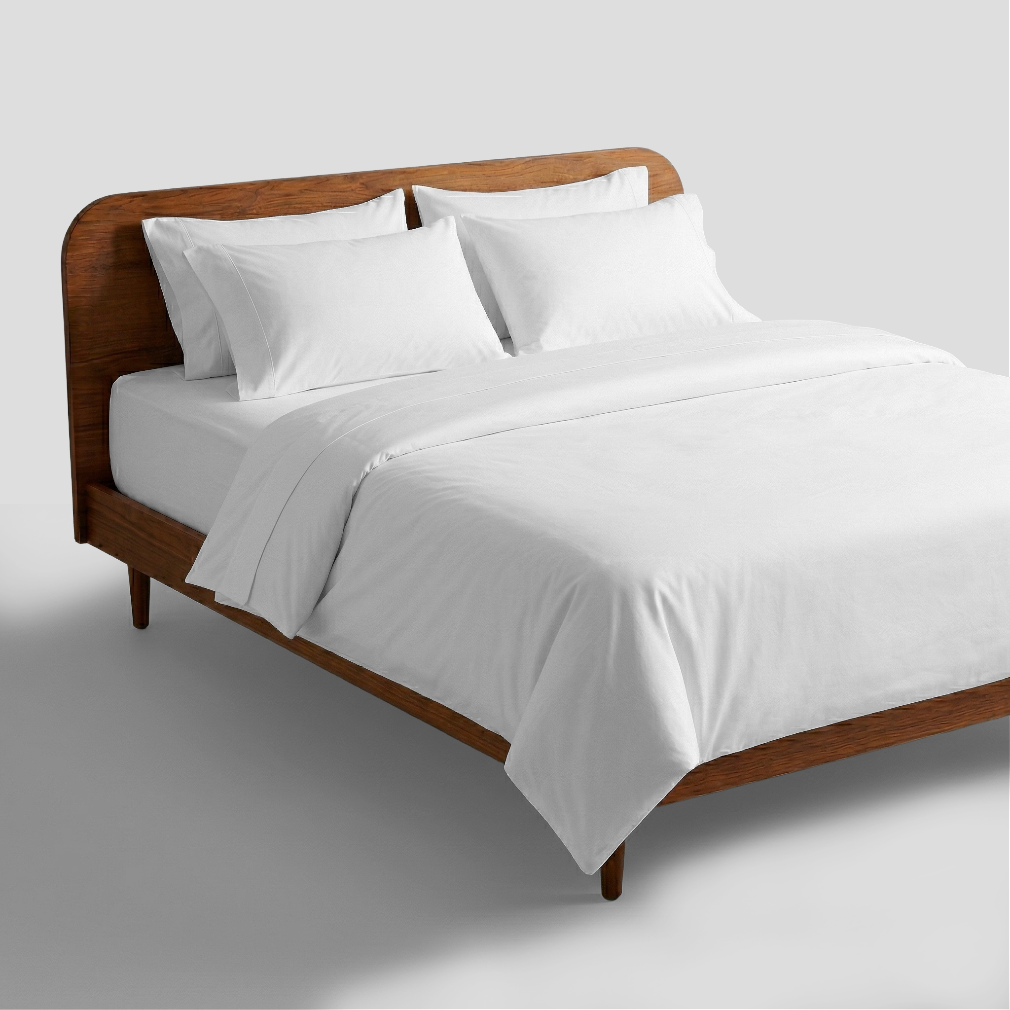 White Organic Cotton Percale Oxford Pillowcases