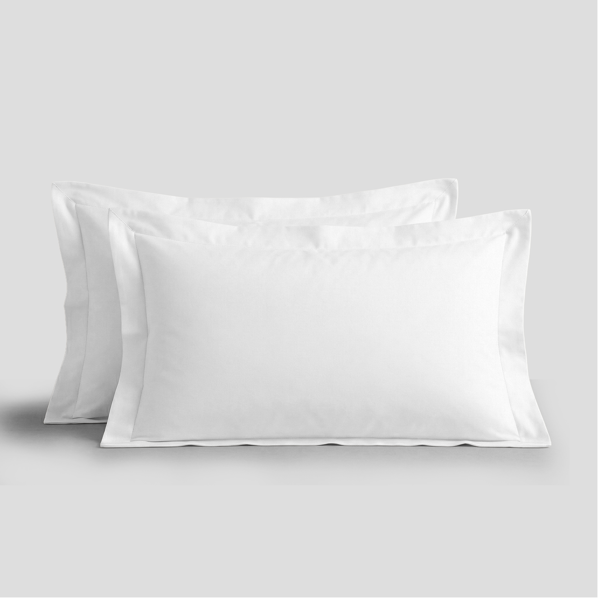 White Organic Cotton Percale Oxford Pillowcases