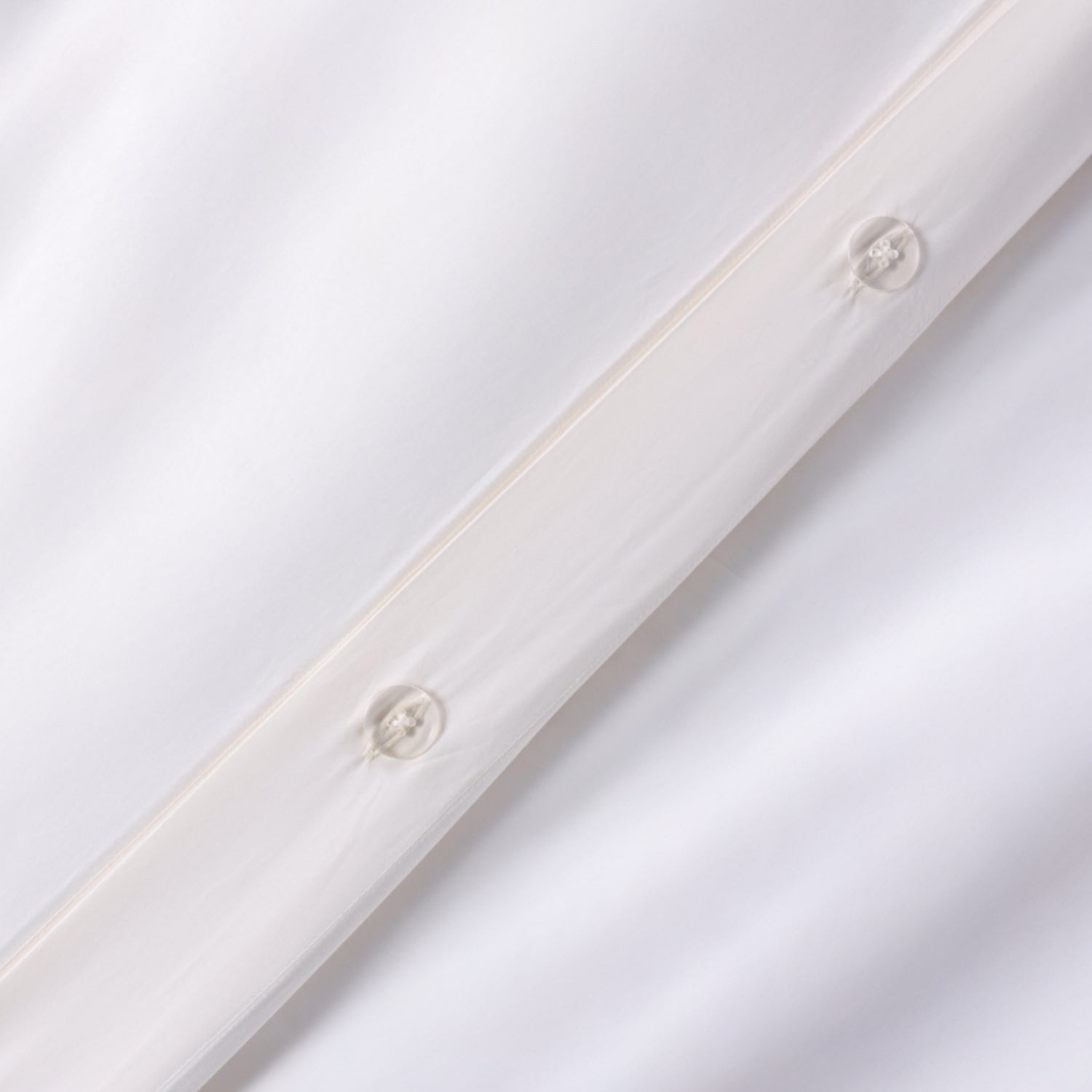 Ivory Organic Cotton Percale Duvet Cover