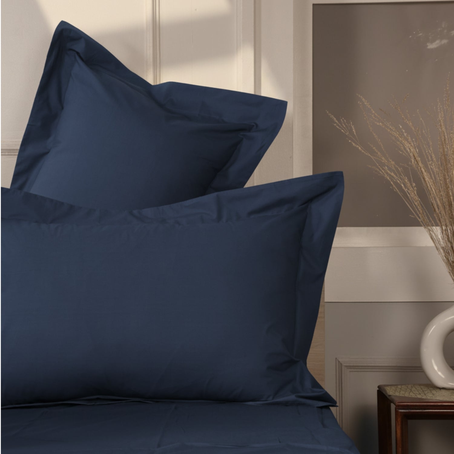 Nightfall Organic Cotton Percale Oxford Pillowcases